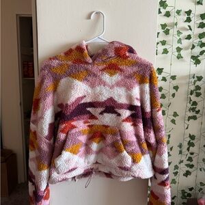 American Eagle Outfitters Pink and Yellow Patterned Jacket